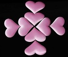 Colorful Heart Shape Petals Sponge Table Confetti Party Decor 100 Pcs Set