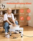 Vevor Pottery Wheel 11 In Ceramic Wheel Forming Machine 60-300 Rpm For Diy White