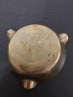 Brass Cigar Ashtray India Engraved Etched Pattern Heavy Vintage Retro