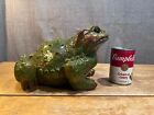 Vintage Arnels Ceramic Frog Extra Large Green Figurine Display Indoor outdoor