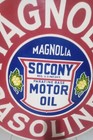 Magnolia Motor Oil  Rare Porcelain Heavy Metal 30 Inches Single Side