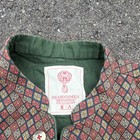 Shahnameh Men s Geometric Pattern Vest Button Front Lined Red Green Size 8