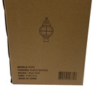 Trans Globe Lighting Catalina 15 In  1light Rust Outdoor Post Light Seeded Glass