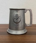 Vintage Wilton Armetale Pewter-style Tankard Mugs Set Of 2 Monogram  s  Rwp Usa
