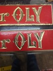 Pair Of Vintage Oly Olympia Beer Advertising Strip Signs