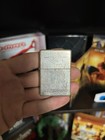 Zippo Marlboro Lighter Antique Silver Plate Very Rare Big M