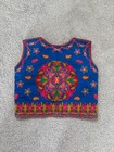 Embroidered Chaniya Koti Vest Lace Up Corset Waistcoat Indian Folk Garba Top