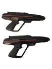 2 1986 Wow Lazer Tag Guns Holsters Straps Sensors Worlds Of Wonder Tested Exc 
