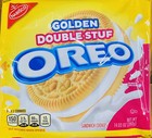 3x Nabisco Oreo Golden Double Stuf Vanilla Creme Sandwich Cookies 14 03 Oz 3 Pk