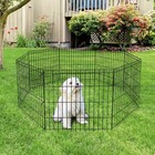 Dog Playpen 24   8 Panels Foldable Indoor Outdoor Pet Puppy Exercise Dog Fence 