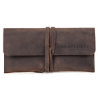 Pencil Case Pen Holder Storage Bag Vintage Crazy Horse Leather Retro 