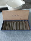 Vintage Crystal Place Card Holders Set Of 8 In Original Box   See Photos