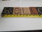 Wooden Alphabet Letters Welcome 7 Piece Lot Primitive Wooden Nice Set Fast Ship
