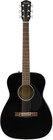 Fender Cc-60s Solid Top Concert Acoustic Guitar - Black W  Gig Bag