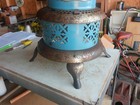 Antique Perfection 630 Parlor Stove Kerosene Heater Blue Enamel Lot 26-39-30-a