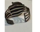 Old Pawn Navajo Sterling Silver  Turquoise Cuff Bracelet 86 Grams