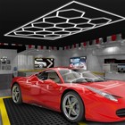 Hexagon Garage Lights Led  Honeycomb Light With Border 6500k For Garage Gym