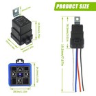 4 Pin 40 30 Amp 12v Dc Spst Waterproof Relay Heavy Duty 14 Awg Tinned Copper