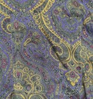 Vintage Structure Rayon Paisley Shirt Small With Tag Disco Rave