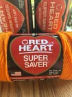 Red Heart Super Saver Worsted Weight Yarn Lot 3 Skeins 100  Acrylic Green orange