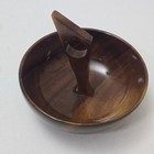 Vintage Myrtlewood Wood Snack Bowl Langlois Oregon Souvenir Woods Of The West