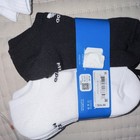 Adidas Unisex Kids No-show Socks 6 Pairs Black   White Size M