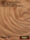 Hr052-100-fs Morezmore Amber Brown 100g Merino Wool Roving For Needle Felting