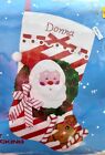 Nos Vtg 1988 Felt Christmas Stocking Kit Titan Needlecraft  85089 Santa Candy