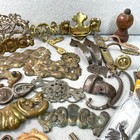 Large Lot Of Vintage Furniture Hardware   Assorted Parts Drawer Pulls  Handles
