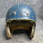 Vintage Spalding Football Helmet Blue Shell Adult Display Restoration Sjs