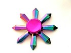 Rainbow Crystals Metal Fidget Spinner Toy Boys Girls Kids Adults Adhd Focus         
