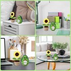 Crochet Avocado   Sunflower Plush  Home Desk Decor  Emotional Support Gift