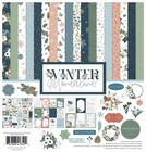 Echo Park Winter Collection  12x12 Scrapbook Paper   Sticker Kit