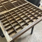 Antique Hamilton Printer s Drawer Letterpress Type Case Shadowbox Free-freight  