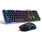Rgb Led Backlit Gaming Keyboard And Mouse Combo  104 Keys Wired Pc laptop Set