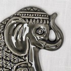Vintage Ceramic Elephant Wall Pocket Planter Gray Glazed Wall Vase Hanging Decor