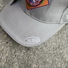 Vintage Negro League Museum Strapback Hat Cap Grey Deadstock 2000s Hip Hop Rap