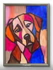 Kamille Original Dog Painting 11x14 Acrylic On Paper   Folk Art Pet Portrait