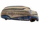 Vintage The Sun Rubber Co Bus Toy Car Made In Usa Blue White