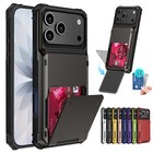 Wallet Case For Iphone 17 16 15 13 14 Pro Max 4 Credit Card Id Holder Cover 