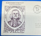 1935 Connecticut Tercentenary  Fdc - Hartford Ct Jonathan Trumbull Cachet   772