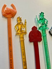 Vintage Lot Of 12 Cocktail Stirrers Swizzle Sticks 