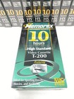 Memorex T-200 Vhs Blank Video Tapes 10 Hour Extended Length 410m Lot Of 13 New