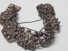 Antique Colonial Style Mexican Sterling Silver Link Bracelet - Xlnt Gift  