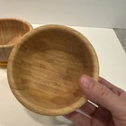 Bamboo And Silicone Baby Bowl With Suction Base  Feeding Set Of Two Bowls 