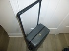 Vntg Zero Halliburton Aluminum Brief Case Dark Gray Carry On Zeroller 22x14x8