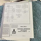 Original Asteroids Deluxe Atari Cocktail Schematic Arcade Video Game Manual
