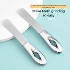 2x Stainless Steel Teeth File Tooth Grinding Tools Wisdom Tooth Sandpaper Stick