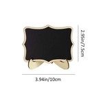 10pcs Wavy Edge Mini Wooden Chalkboards  Tabletop Decorative Message Boards