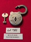  corbin Ironsides Six Lever  Steel Padlock W  Key  Vintage Antique Lock Lot  383